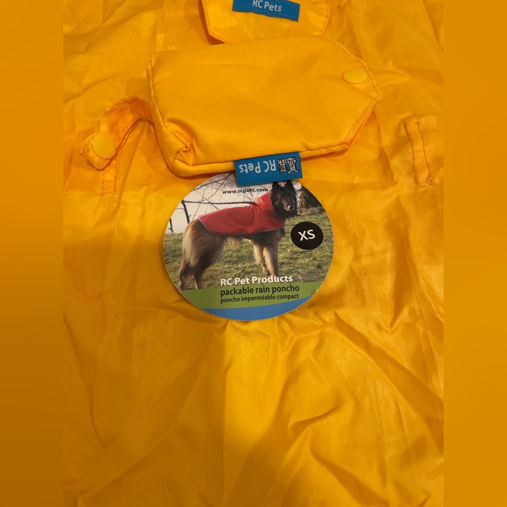 XS Packable Rain Poncho for Dogs